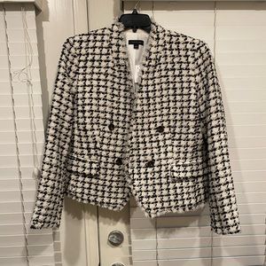 Women’s Fringe Tweed Double Breasted Jacket